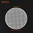 thumbnail image 2 of Uxcell 3" Plastic Round Flowerpot Hole Mesh Pad Grid Screen Mat, White 50 Count, 2 of 5
