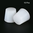 thumbnail image 3 of Uxcell 25mm to 33mm Solid Silicone Rubber Tapered Plug White for Powder Coating, Painting,10 Pack, 3 of 5