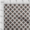 thumbnail image 2 of oneOone Cotton Poplin Orange Fabric Check with Texture Craft Projects Decor Fabric Printed by The Yard 42 Inch Wide, 2 of 4