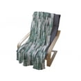 thumbnail image 4 of Geometric Forest Soft Flannel Fleece Throw Blanket, Simplistic Winter Forest Xmas Season Grunge Effect Backdrop, Cozy Plush for Indoor and Outdoor Use, 50" x 60", Reseda Green Pale Grey, by Ambesonne, 4 of 6