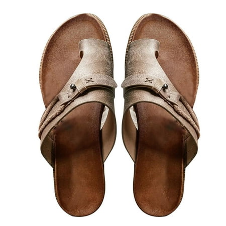 

Goxfaca Sandals for Women Summer Sandals Casual Beach Open-Toe Shoes