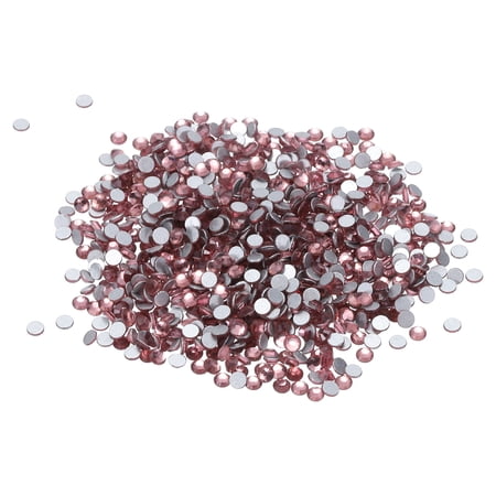 Uxcell 1440Pcs Glass Diamante Rhinestone, Man Made Gems Light Purple 1.9-2.0 mm