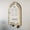 White Gold, variant on iwa concept Islamic Dua Key Holder Mihrab Design, White Panel Gold Acrylic Small