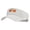 White, variant on Autumn Leaves Embroidered Pro Style Cotton Twill Washed Visor - White OSFM