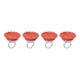 thumbnail image 1 of Mini comedero para colibríes, alimentador de anillos para colibríes de 4 piezas, alimentador de anillos para colibríes, alimentador de colibríes de mano, eficiencia óptima, 1 of 13