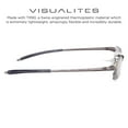 thumbnail image 3 of Visualites 1 Smoke 1.00 Power Lightweight Rimless Rectangle Reading Glasses For Men and Woman, 3 of 5