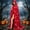Red, variant on siminsem Adult Unisex Velvet Hooded Cloak Full Length Witch Robe Halloween Cape with Neck Tie for Cosplay Gothic Vampire Medieval Party Fancy Dress 1 Pack, Red,XS