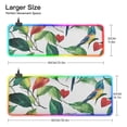 thumbnail image 3 of Green Leaf and Love RGB Gaming Mouse Pad Large Keyboard Mat Rubber Base 13 Light Modes, 3 of 6