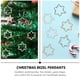thumbnail image 2 of 30pcs Navidad Bisel Colgantes Hueco Copo de nieve Colgante Marco de resina Colgante, 2 of 5