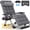 Fossil Gray, variant on DKMOCO Oversized XXL Zero Gravity Chair, 33" Extra Wide Recline Chair w/Upgraded Lock and Wider Cup Holder, Camping Lawn Chair for Patio Outdoor Office (Black)