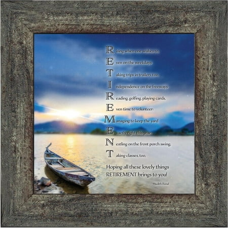 Job Retirement, Framed Gift for Men and Women who are Retiring, Retirement Party Decoration, 10X10 8609