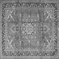 thumbnail image 1 of Ahgly Company Indoor Square Medallion Gray Traditional Area Rugs, 5' Square, 1 of 1