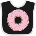 thumbnail image 3 of Inktastic Pink Donut with Sprinkles Boys or Girls Baby Bib, 3 of 4