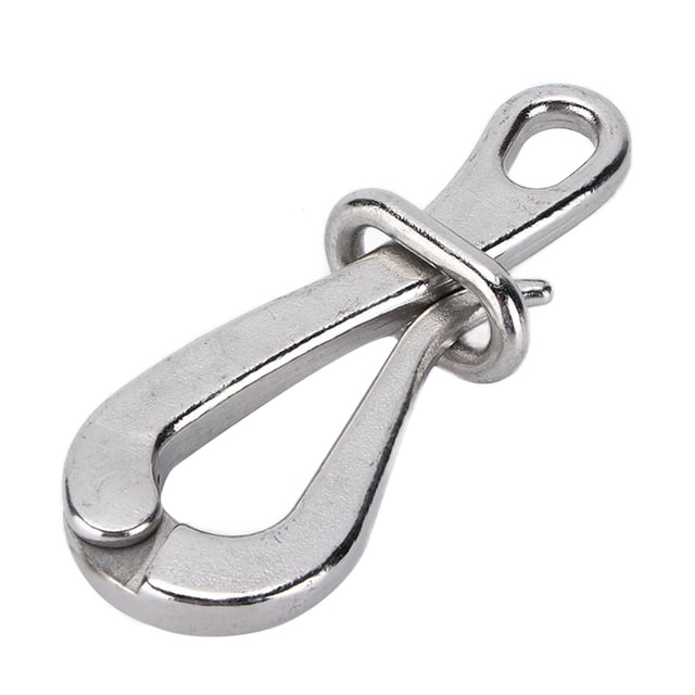 Gancho Pelican de 4 pulgadas, acero inoxidable 316 pulido, antioxidante, accesorios para barcos