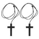 thumbnail image 1 of 2 piezas de colgante de crucifijo para espejo retrovisor, accesorios de madera para colgar en el coche, adorno para espejo retrovisor, 1 of 8