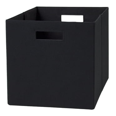 Better Homes & Gardens Rich Black Collapsible Fabric Cube Storage Bin