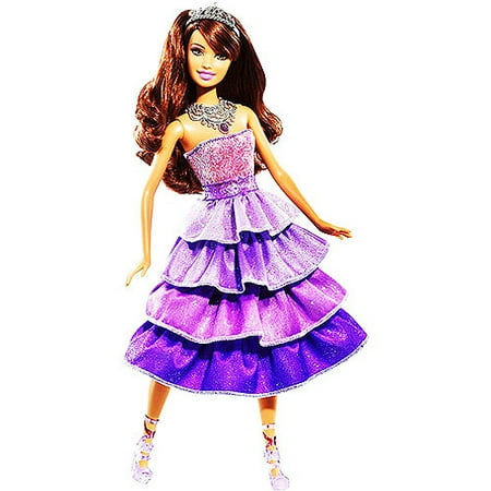 Barbie Sparkle Lights Princess Doll, Purple Dress