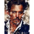 thumbnail image 1 of Cuadros Decorativos Johnny Depp Actor 5D DIY Diamond Painting Kits Full Round Drill Decor (sz2692) Likrtyny embutido en tela, 1 of 8