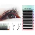 thumbnail image 5 of 1 Box Natural Eyelashes Y Shape Design Lightweight Soft Fluffy False Eyelashes Black, 5 of 5