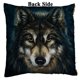 thumbnail image 2 of ABPHQTO Brave Black Wolf Reversible Sirena Funda de Almohada con Lentejuelas Decoración para el Hogar Funda de Cojín 40x40 cm ABPHQTO FishPillow-SL-49-16x16, 2 of 2