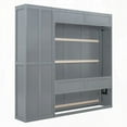 thumbnail image 6 of Queen Size Murphy Bed with Shelves - Gray, Space-Saving for Any Room, 6 of 18