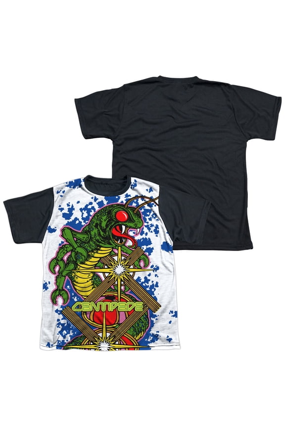 Atari - Insect Attack - Youth Short Sleeve Black Back Shirt - Medium