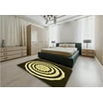 thumbnail image 4 of Ahgly Company Indoor Rectangle Patterned Metallic Gold Area Rugs, 2' x 4', 4 of 6