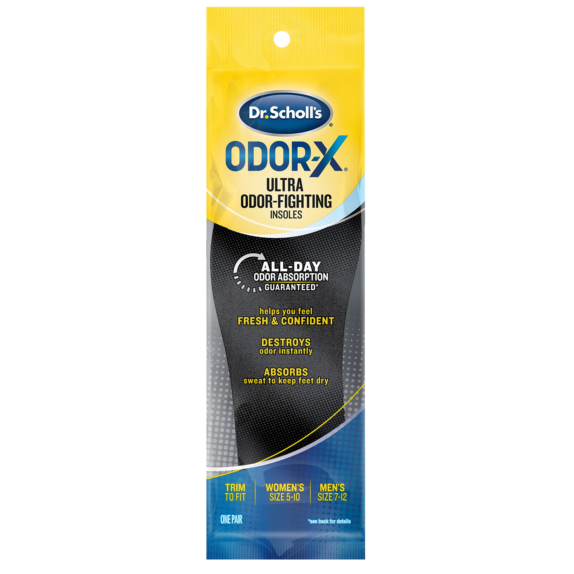 2 PAIRS OF ANTI ODOUR EATER INSOLES ACTIVATED CHARCOAL 4 INSOLES IN TOTAL 