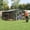 Dark Gray, variant on 10x12 Ft Outdoor Storage Shed, Large Metal Shed with Sliding Doors & Windows, Outside Steel Storage Shed with Vent for Garden, Backyard, Patio Utility, Tool Storage, Dark Gray