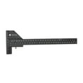 thumbnail image 2 of T Shaped Marking Ruler, Portable Accurate Aluminum Alloy Woodwork Ruler Black  for Carpentry, 2 of 8