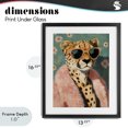 thumbnail image 4 of Stupell Industries Art Deco Glam Cheetah in Pink Fur Black Framed Print Under Glass, 13 x 16, by The Prints Vibe, 4 of 8