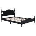 thumbnail image 4 of RONSHIN Full Size/Queen Size Wood House Bed, Easy Assembly, Platform Bed, No Box Spring Needed, Wooden Slat Mattress Foundation, Retro Style Platform Bed, 4 of 5