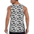 thumbnail image 3 of Haiem Black White Halloween Men Workout Tank Top Gym Bodybuilding Sleeveless Muscle T Shirts Athletic Tank Breathable Workout Shirt-3X-Large, 3 of 9