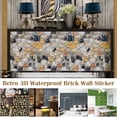 thumbnail image 2 of CAROOTU 3D Self Adhesive Wallpapers Waterproof Brick Pattern Wallpapers Removable Wall Paper for Home Restaurant Coffee Shop, 2 of 7