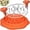 Orange, variant on 10" Pro Chicken Shredder Tool Twist Large for Kitchen, BPA-Free Food-Safe Meat Grinder, Visible Chicken Breast Meat Shredder with Strong Anti-Slip Bottom & Ergonomic Handle, Orange