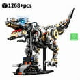 thumbnail image 2 of STEM Creative Jurassic Mechanical Dinosaur Building Blocks Brick Tyrannosaurus Rex Animal with Light Model Assembly Toy Kid Gift, 2 of 7