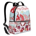 thumbnail image 2 of Lsque Christmas Pattern Backpack – School Travel Canvas Daypack with Ergonomic Padded Straps, Multiple Compartments & Leather Handle, 2 of 5