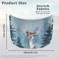 thumbnail image 7 of Uorisanigo Car Hood Cover Stretchable Polyester, Snowy Christmas Deer Print Hood Wrap Blanket Suitable for Most Vehicles Sedans Trucks, Car Bonnet All-Season Protection, 7 of 7