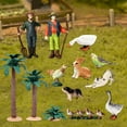 thumbnail image 4 of Figuras de granja de plástico realistas, juego de fiesta, animales de granja, figuras, juguetes 13 piezas, 4 of 8