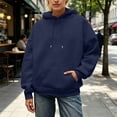 thumbnail image 4 of sususu Hoodies for Women Angel Print Pullover Hoodie For Retro Graphic Streetwear Casual Soft Comfortable Sweatshirt With Front Pocket (Navy,S), 4 of 4