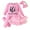 Pink, variant on WIBACKER Newborn Baby Girl Outfit Infant Girls Outfits Long Sleeve Ruffle Romper Tulle Tutu Skirt Leg Warmer Headband 4Pcs Clothes Set