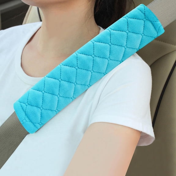 RIONIMA 2 Pack Seat Belt Covers Soft Shoulder Pad for Cars &Amp; Backpack | Universal Fit for Cars Trucks Suvs, Reduce Neck Friction for Seatbelt Comfort, Backpack Strap Cushion, Blue