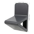 thumbnail image 2 of OULII Rectangular Shower Step Stool for Pregnant Ladies in Grey Plastic for Shaving Legs 1Pack, 2 of 8