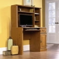 thumbnail image 3 of Sauder Orchard Hills Computer Desk with Hutch, Carolina Oak Finish, 3 of 8