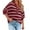 Wine, variant on Ltctricy Plus Size Sweater for Women Oversized Knitted 3/4 Sleeve Pullover Tops Casual V Neck Loose Shirts