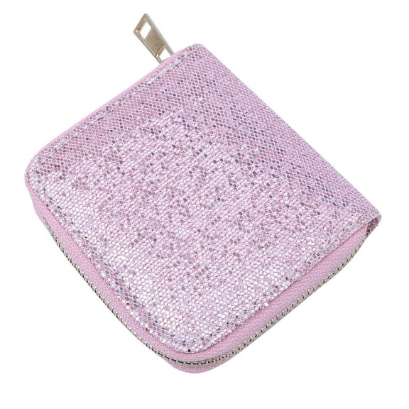 COSMOBETTY 1Set Pink Polyester Coin Purse Zipper Change Purse for Women and Girls for Anniversary