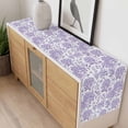 thumbnail image 4 of Purple Flowers Table Runner - 70 Inch Long, Kitchen Dining Table Runner Dresser Scarves, Botanical Floral Vintage Wildflower Farmhouse Decor for Coffee Tables Wedding Party Banquet, 4 of 8