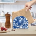 thumbnail image 2 of Yayeee Napkin Holder for Table Kitchen Paper Tissue Organization, Blue Garden Pattern, 2 of 8