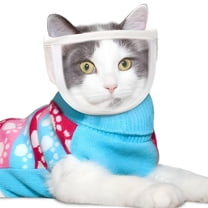 ACDANC Cat Muzzle for Grooming, Breathable Transparent Cat Mouth Guard, Pet Muzzle for Nail Trimming and Bathing