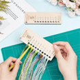 thumbnail image 3 of Wood Blanket Reusable Color Chart Wool Shade Organiser Card,Blanket Planner for Thread Crochet Projects Handmade Gifts A, 3 of 5